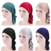 Vêtements ethniques Femmes musulmanes Modal Coton Élastique Turban Cap Head Wrap Pirate Hat Cancer Bandana Doorag Chemo Hair Loss Cover Beanie Scarf