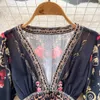 Robe vintage imprimée léopard, patchwork, décolleté en v profond, petite robe plissée, style vacances, nouvelle collection printemps