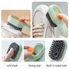 Wielofunkcyjny automatyczny mydło płyn dodający pędzel do butów z długimi uchwytami miękko-łamani domowymi pralnią szczotką do mydła szczotka do mydła