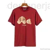 Camisetas para hombres Camisetas de diseño Camiseta con estampado de oso de peluche decapitado de moda Camiseta suelta con letras de manga corta 10s 2DGJ