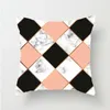 枕モダンミニマリストの軽量ウルトラショートベルベット枕カバー装飾北欧ピンクの幾何学カバーファッションアクセサリー