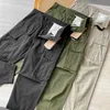 Herrenhose Vintage, reine Baumwolle, gewaschen, modisch, vielseitig, Freizeithose, mehrere Taschen, Overalls, Cargo 230221