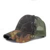 Bérets 2023 Jungle Camouflage Mesh Cap Hommes et femmes Respirant Peaked Summer Youth Outdoor Shade Baseball Army Fan Hat