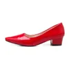 Kleid Schuhe Mode Low Heels Elegante Pumps Frauen Schuhe Casual Candy Gelb Blau Rot Nude Mit Hohen Absätzen Büro Hochzeit Kleid Schuhe Damen Spitz 230221