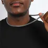 18k echte gouden PVD vergulde roestvrijstalen sieraden Niet-Tarnison waterdichte ketting Hip Hop Plain 6mm Franco-ketting voor mannen vrouwen