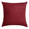 Pillow Velvet Fabric Pillowcase Plain Color Car Sofa Cover Solid Office Simple Decoration 45x45cm