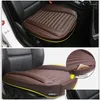 Housses de siège de voiture Ers Coussin en cuir 3D Pilote unique ER pour toutes les berlines Quatre saisons Protecteur de tapis général Carstyling Mobile Drop Deliv Dhxjk