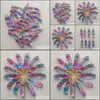 Charms 2 Colors Purple Blue Glass Hexagon Prism Handmade Copper Wire Pillar Shape Pendants For Jewelry Makin Mjfashion Drop Delivery Dht1S