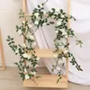 Decorative Flowers Wedding Ceiling Decoration Simulation 1.8 Meters Wild Rose Rattan Indoor Plant Wall Flower