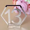 Party Decoration Table Numbers Wedding Acrylic Number Reception Rustic Holder Decor Signs 20 Receptions Weddings Stands Display Stand