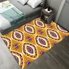 Carpets Retro Flannel Area Rug For Living Room Bohemia Pattern Non-slip Round Carpet Rugs Children Rooms Floor Mat Bedroom Decor