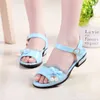 Sandals Girl's Princess Sandals Children Shoes 2022 New Fashion Flowers Beads Bow Sandals Summer Soft Kid Casual Flat Shoe B659 R230220