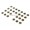 Charms 26Pcs 12 14Mm Rotondo Oro Smalto Alfabeto Colore Lettera maiuscola Perline Iniziali Pendenti Lega Creazione di gioielli Accessori D Dh9B6