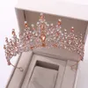 Tiaras Neue Hochzeitskrone Kopfbedeckung Großes europäisches und amerikanisches Luxus-Diamant-Hochzeitsessen der Braut Hochzeitsstil Krone Z0220