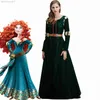 Särskilda tillfällen Merida Princess Come for Adult S M L XL Fancy Brave Merida Klänning Flickor Cosplay Carnival Apparel Kvinna Halloween Klänning W0221