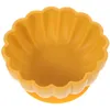 Ciotole Ciotola di fiori di zucca Antipasto per bambini in silicone Piatto da pranzo per bambini Aspirazione per gel di silice Bambino