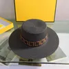 Kwaliteit gorra gras vlecht luxe ontwerpers emmer hoeden dames mode strohoeden mannen dame sunhat designer caps visser hoeden