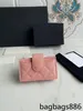 CC Bag Coin Purses 5A high-end fashion women designer Coin Purses wallet black pink purse in leather luxury handbags wallet pocket inside groove wholesale price