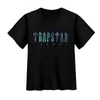 Męskie koszulki Trapstar London Men Mężczyzn Kobiety Moda Ojciec i syn Harajuku Tshirt ParentChild Odzież Casual Short Sleeve T Shirt TEES Z0221 IVBK IVBK