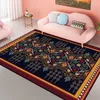 Tapis Style bohème tapis de flanelle tapis de bain antidérapant doux moelleux salon chambre décoratif chevet tapis anti-dérapant