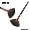 Makeup Brushes 1st Fashion Fan Shape Brush for Cosmetic Face Powder Foundation Eyeshadow Make Up Beauty Tool Drop Delivery Health T DHDID