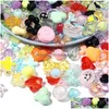 Charms 50Pcs/Lot Pendant Beads Mixed Acrylic Lanyard For Decoration Diy Phone Chain Key Gift Women Beautif Handmade Wholesal Dhobv