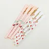 Pcs /lot High Quality Strawberry Rollerball Gel Pen 0.5mm Black Ink