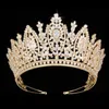 Tiaras Princess Crown Hadiyana 클래식 디자인 우아한 웨딩 신부 헤어 보석 티아라 및 크라운 여성 지르콘 BC5069 코로나 왕자 Z0220