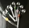 2019 Skull Bone Long Curved Pot Luck, Großhandel Bongs Ölbrenner Rohre Wasserpfeifen Glaspfeife Bohrinseln Rauchen