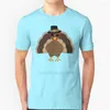 Men's T Shirts Cool Turkey With Sunglasses Happy Thanksgiving Shirt Summer Fashion Casual Cotton Round Neck November Celebration