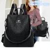 Fabryczne hurtowe damskie torby na ramię 2 style proste i wszechstronne czarne torebkę o dużej pojemności wytłoczona Liszee skórzana torba do szycia Bag mody 63606#