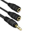 3.5 ملم AUX Cable Cable Audio Cable Micphone Y SPLITTER ADAPTER 1 أنثى إلى 2 من الذكور المتصلة بالكمبيوتر المحمول
