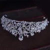 Diadèmes baroques vintage, couvre-chef de mariée en cristal, couronne faite à la main, bandeau de cheveux, accessoires de couronne de mariage, vente directe Z0220