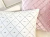 Pillow Case White Pearl Drilling European Post-modern Light Room Decoration Cushion Cover Home Sofa Bed Chair Pillowcases