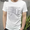 Camisetas para hombre, camiseta de manga corta, cuello redondo para hombre, estampado bordado, media manga, Allmatch, novedad de verano 2021, tendencia coreana, ropa superior para hombre Z0221