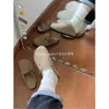 Slippers Factory Designer Birkinstocks Boken Baotou slippers for women wearing half a pair of autumn Korean version big head ugly cute winter versatile