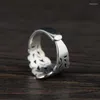 Cluster Rings FNJ 925 Silver Lucky Cloud Ring Original S925 Sterling For Women Jewelry Open Adjustable USA Size
