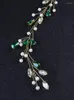 Headpieces Green Rhinestone Bridal Hair Accessories Vintage Wedding Headband Bruid Hoofd Juwelier feest Prom Women Vine Gifts