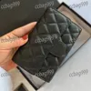 CC Wallets French Women Mini Caviar Wallet Bag Leather Quilted Fashion Clutch Multi Pochette Luxury Designer Handbag Portacarte Birkin Coin Purse Classic Flap