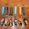 Pendant Toys Anime Keychain Demon Slayer Kimetsu no Yaiba Kamado Tanjirou Nezuko Cosplay Props Cartoon Accessories Keyrings