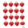 Breloques 50pcs alliage en forme de coeur pour bijoux à bricoler soi-même fabrication de fournitures livraison directe 202 Dhdbc
