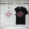 メンズTシャツデザイナーデザイナーTシャツ黒と白のシャツファッションピンクカラーアルファベット学生シェービングカジュアル100％コットン通気性抗ウィンクルスリムH4RH