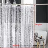 シャワーカーテン3D防水カビEVAバスモダンな石畳のパターン半分の浴室フック230221