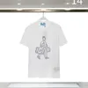 メンズTシャツファッションメンズTシャツ2023プラディティニューコットンソフトアンチリンクルレトロ装飾印刷レターカジュアル学生愛好家半袖01-09