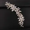 Tiaras Fashion Wedding Headdress For Bride Handmade Wedding Crown Floral Pearl Crystal Hair Accessories Hairpin Ornaments Z0220