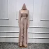 Vêtements ethniques Ramadan Eid Mubarak Mousseline de soie ouverte Abaya Kimono Dubaï Turquie Islam Kaftan Robe musulmane Vêtements Abayas pour femmes Robe Femme Caftan 230221