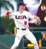 2023 WBC USA Baseball Jersey Custom cousé 22 Clayton Kershaw 52 Daniel Bard 53 David Bednar 38 Devin Williams 10 J.T.Realmuto 47 Jason Adam Jerseys Mens Youth