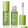 Lippenbalsam Nahrhaft Schützen Sie die Lippen Flüssiger Lipgloss Frauen Aloe Vera Pflanze Transparenter natürlicher Glanz Feuchtigkeitscreme Glänzendes Make-up Make-up D Dhal0