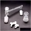 Smoking Pipes 7 Style Glass Drop Down Adapters For Bong Hookahs 3 Joint Reclaim Ash Catcher Adapter 14Mm Or 18Mm With Keck Clip Bong Dhsw0