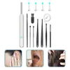 Ear Care Supply 1 conjunto de limpeza otoscópio removedor de cera limpador sem fio com câmera colher de cera 230221